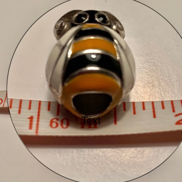 Large Bumblebee Charm Brighton Enamel Bead Bee Spacer - Picture 13 of 15
